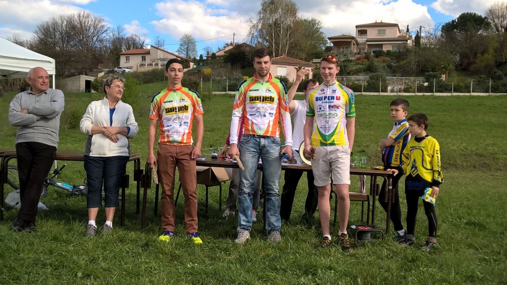 Podium des 17 - 19 ans