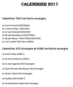 Calendrier XC